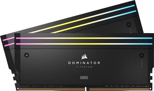 Corsair Dominator Titanium DDR5 6400MHz 64GB RGB minne (2x32GB) med Intel XMP