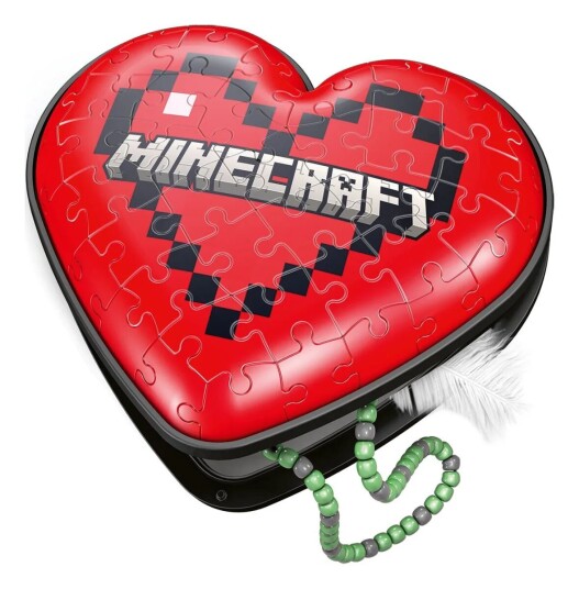 Minecraft Puslespill 3D Hjerteboks 54 brikker - Ravensburger