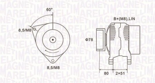 Dynamo MAGNETI MARELLI 063731919010 Dynamo MAGNETI MARELLI 063731919010