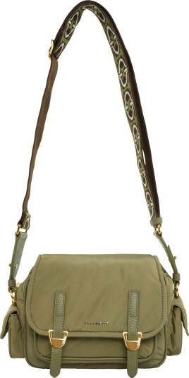 Coccinelle Campus Bicolor Shoulder Bag   Khaki green   ONE SIZE