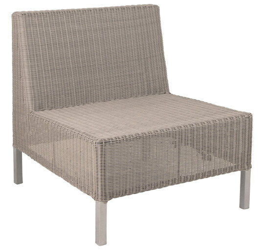 Cane-line Connect enkelt modul Taupe Natur Cane-line Connect enkelt modul Taupe Natur