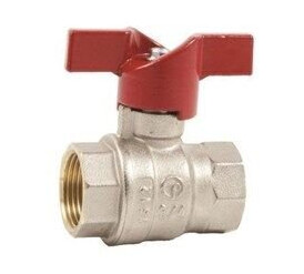Pettinaroli F x f "new compact" fullway ball valve red butterfly hand