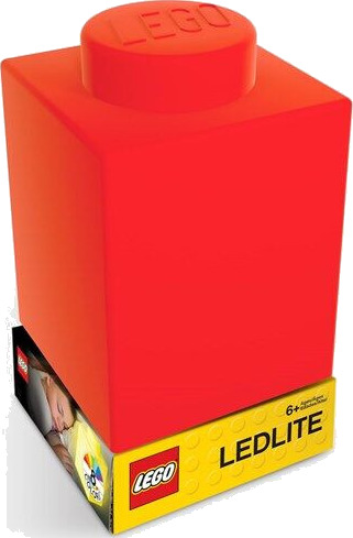 Euromic LEGO Classic Silicone Brick 1000% night light with LEDlite- RED