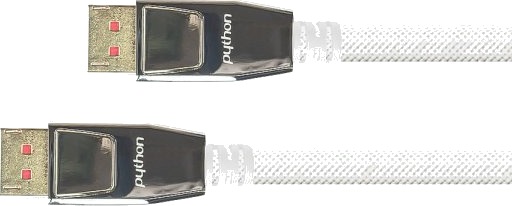Tilkoblingskabel Displayport 1.4 8K / Uhd 2 @60Hz Full Metallkontakt Gullbelagte Kontakter Ofc Hvit Nylonfletting 5M Python® Serien Gc M0215 Tilkoblingskabel Displayport 1.4 8K / Uhd 2 @60Hz Full Metallkontakt Gullbelagte Kontakter Ofc Hvit Nylonfletting 5M Python® Serien Gc M0215
