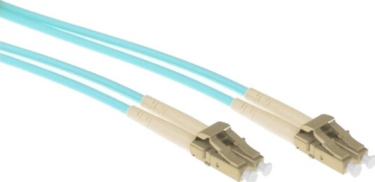 ACT LC LC OM3 armert duplex fiberpatchkabel 7 m
