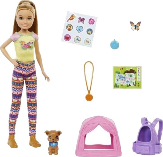 Barbie It Takes Two Stacie Campingdukke Med Valp Og Tilbehør 3+ år