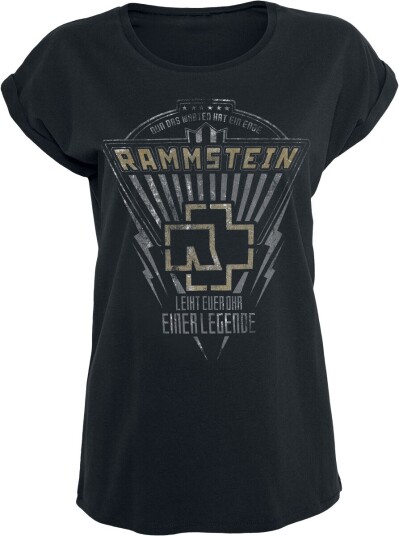 Rammstein T-skjorte Legende S til 3XL Damer svart