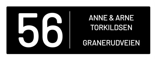 Postkasseskilt eget design