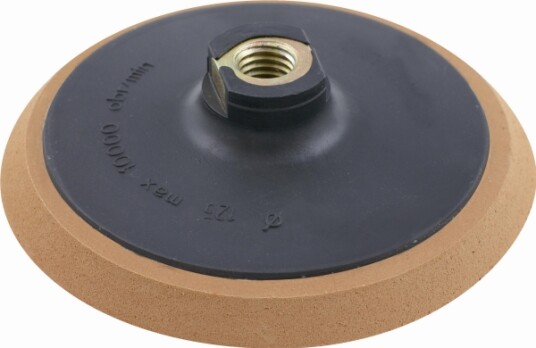 Proline Gummibakplate Tykk 125mm M14 Borrelås Proline Gummibakplate Tykk 125mm M14 Borrelås