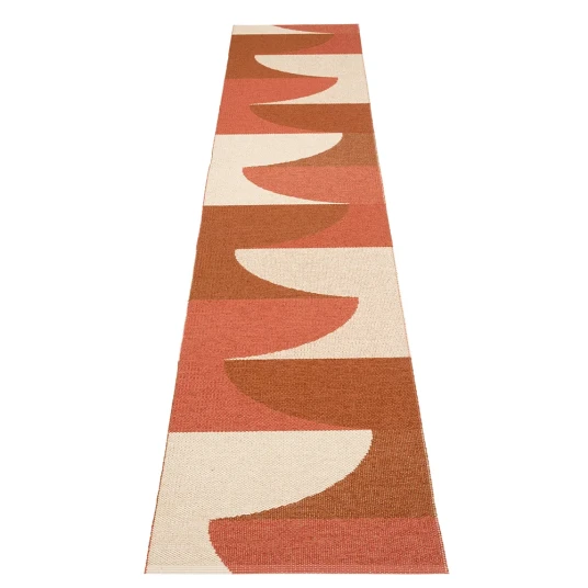 Pappelina Hill teppe Brick/Rust/Cream 70 x 360cm