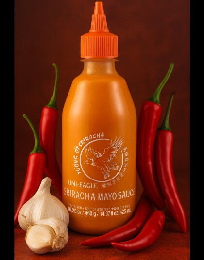 Uni Eagle Sriracha Mayo Saus 460g Thailand Uni Eagle Sriracha Mayo Saus 460g Thailand