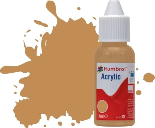 Humbrol Akryl No 225 Middle Stone - Matt 14ml Dropper Bottle