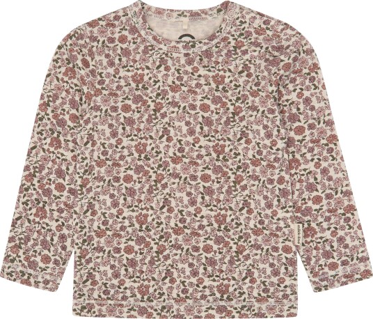Mikk line Wool/Bamboo Ls Top Aop FLORAL SKETCH AOP 86