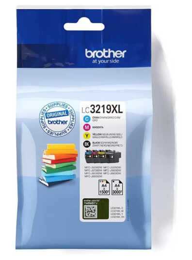 Brother Blekkkompatibel Brother Lc3219xlval Blekkpatron Gul Svart Turkis Magenta