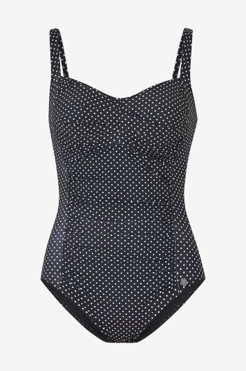 Panos Emporio Badedrakt Potenza Solid Swimsuit Recycled Svart