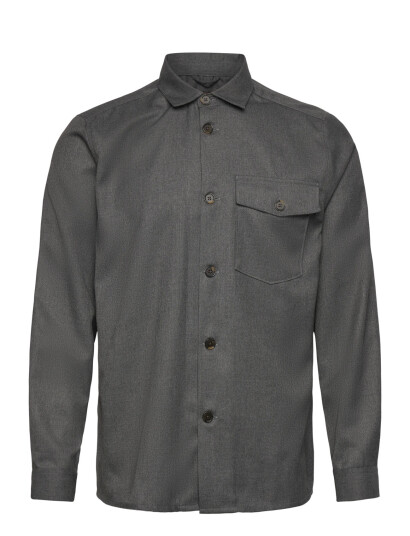 Mos Mosh Gallery Mmgnole Serge Overshirt - Grey - M