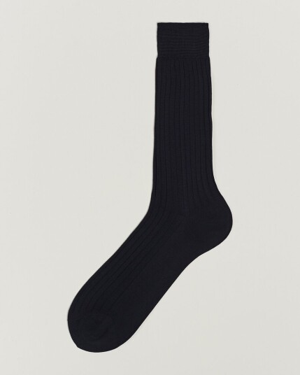 Bresciani Cotton Ribbed Short Navy Bresciani Cotton Ribbed Short Navy