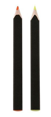 Moleskine pencil fluorescent Oransje fluorescent Gul pack of 2