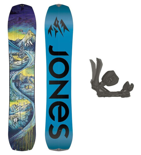 Jones Snowboards Jones Youth Solution Split m/binding Splitboardpakke - Barn/Junior