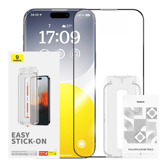 Baseus Sapphire Tempered Glass 0.3mm for iPhone 15 ProMax Baseus Sapphire Tempered Glass 0.3mm for iPhone 15 ProMax