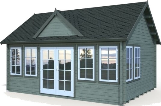 Palmako Anneks claudia 19,4 20,1 m2. 44 mm laft Palmako Anneks claudia 19,4 20,1 m2. 44 mm laft