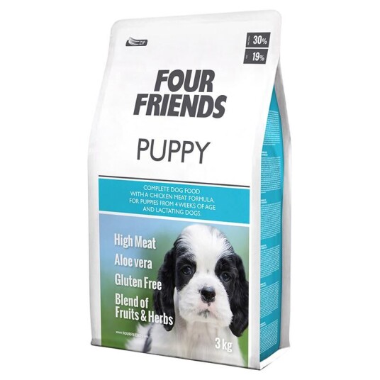FourFriends Puppy Tørrfôr 12 kg med Kyllingsmak for Valper FourFriends Puppy Tørrfôr 12 kg med Kyllingsmak for Valper