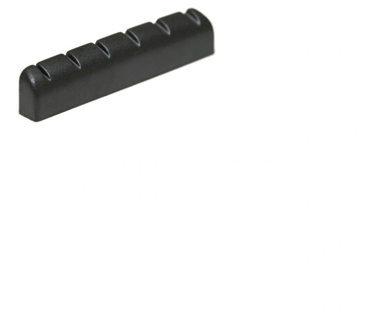 Graph Tech Pt-1728-00 Svart Tusq Xl Slotted Guitar Nut, Rounded, Flat