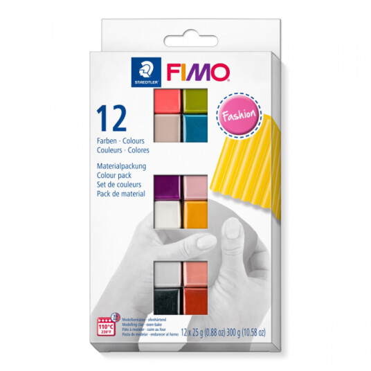 Staedtler FIMO Soft Modelleringsler 12 x 25 g Fashion colours