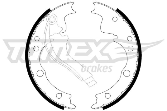 Bremsesko sett TOMEX Brakes TX 21 39 Bremsesko sett TOMEX Brakes TX 21 39