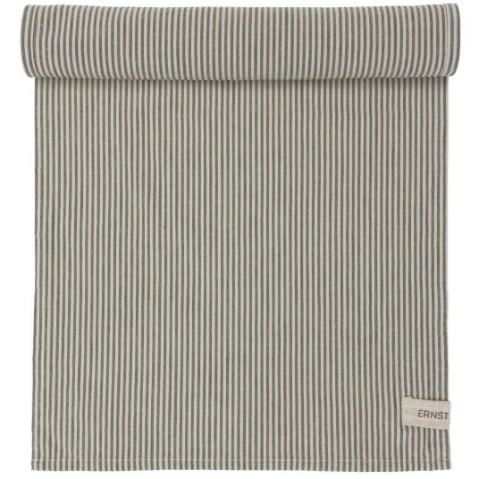 Ernst Bordløper Striper 45x150 cm Grønn / Beige