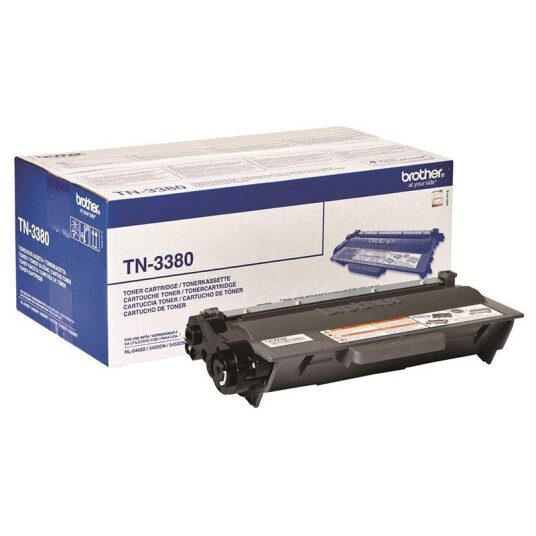 Brother TN3380 BK Svart Laser toner, Original