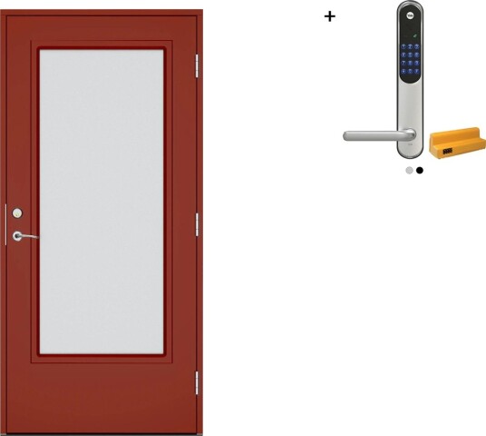 Ytterdør Swedoor Advance-Line Vision Lumina med Yale Entrus