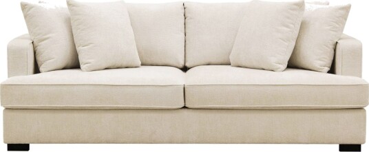 Rossita 3 seters Dyp Sofa i Chenille Beige