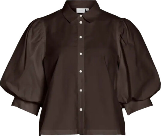 VIREALU 2/4 COLLAR SHIRT COFFE BEAN