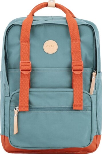 Himawari 1085B PC-Ryggsekk Turkis/Oransje 15"