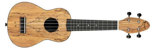 Ortega Guitars Ortega K3-Spm Keiki Soprano Ukulelepakke, Spalted Maple