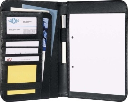 Konferansemappe Wedo A5 Svart Skinnlook Uten Blokk Konferansemappe Wedo A5 Svart Skinnlook Uten Blokk