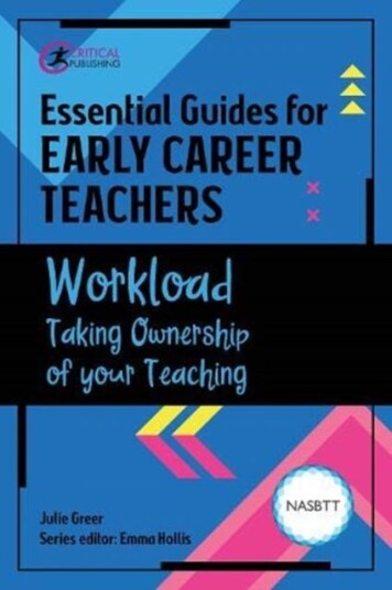 Essential Guides For Early Career Teachers: Workload Av Julie Greer