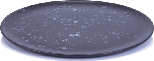 Aida Raw tallerken 23 cm svart med prikar Aida Raw tallerken 23 cm svart med prikar