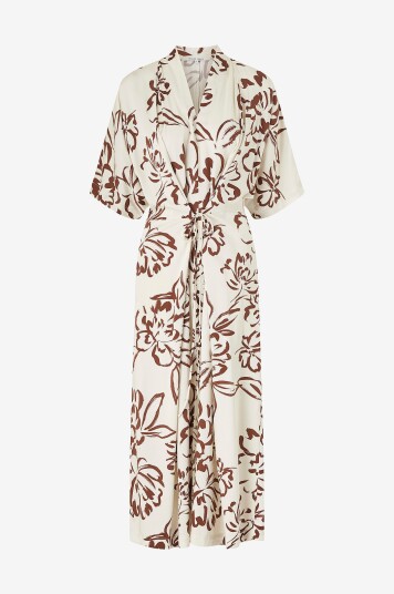 Second Female Maxikjole Blooming Dress Hvit