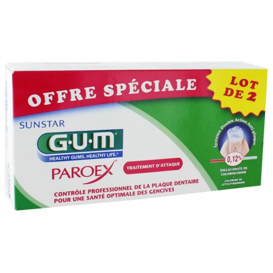 GUM Klorheksidin Tannkrem Paroex 0,12% CHX 2 pak GUM Klorheksidin Tannkrem Paroex 0,12% CHX 2 pak