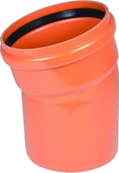 Wavin 315 Mm 15 Gr. Pvc-Kloakbøjning
