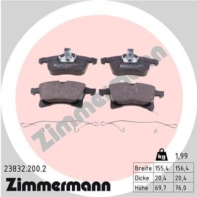 Bremseklosser ZIMMERMANN 23832.200.2