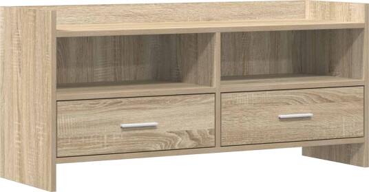 TV skap 100 x 33 x 47 cm Sonoma eik Konstruert tre TV skap 100 x 33 x 47 cm Sonoma eik Konstruert tre