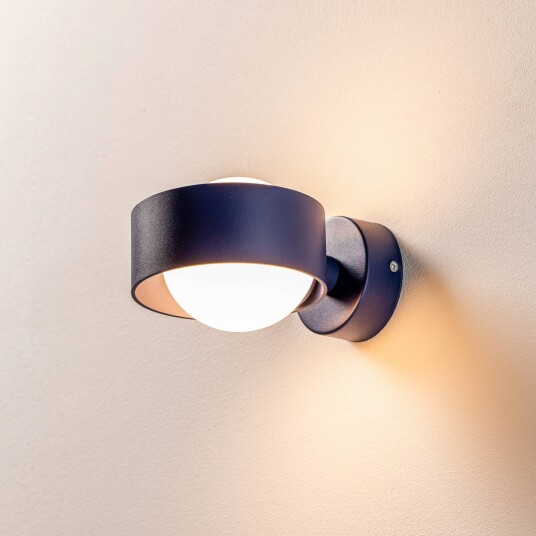 Argon Vegglampe Mado i stål blå 1 lyskilde