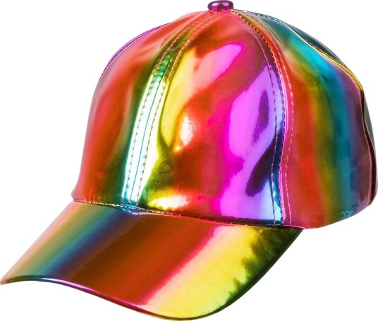 Regnbuefarget Holografisk Caps Regnbuefarget Holografisk Caps