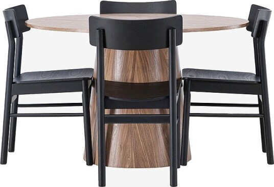 Venture Home Spisegruppe Lanzo med 4 stk stoler Montros Brun Venture Home Spisegruppe Lanzo med 4 stk stoler Montros Brun