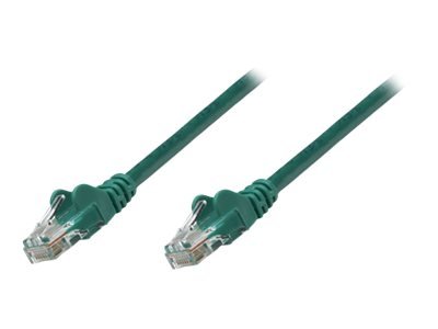 Intellinet Network Patch Cable Cat5e 1M Green Cca U/Utp Pvc Rj45 Gold Plated Contacts Snagless Booted Lifetime Warranty Polybag Koblingskabel Rj-45 Hann Til Rj-45 Hann 1 M Utp Cat 5E Formstøpt Uten Hindringer Grønn