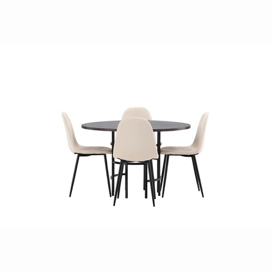 Venture Home Spisegruppe Venture Home Copenhagen med 4 Polar Stoler Fløyel GR22852
