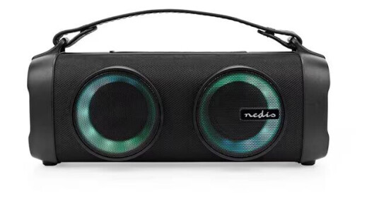 Partyhøyttaler - Boombox På 2x12watt Stereo Med Rgb-Led-Lys - Nedis